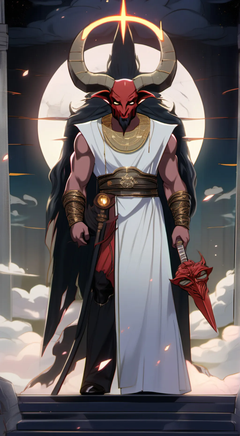 ai character: evil devil god background