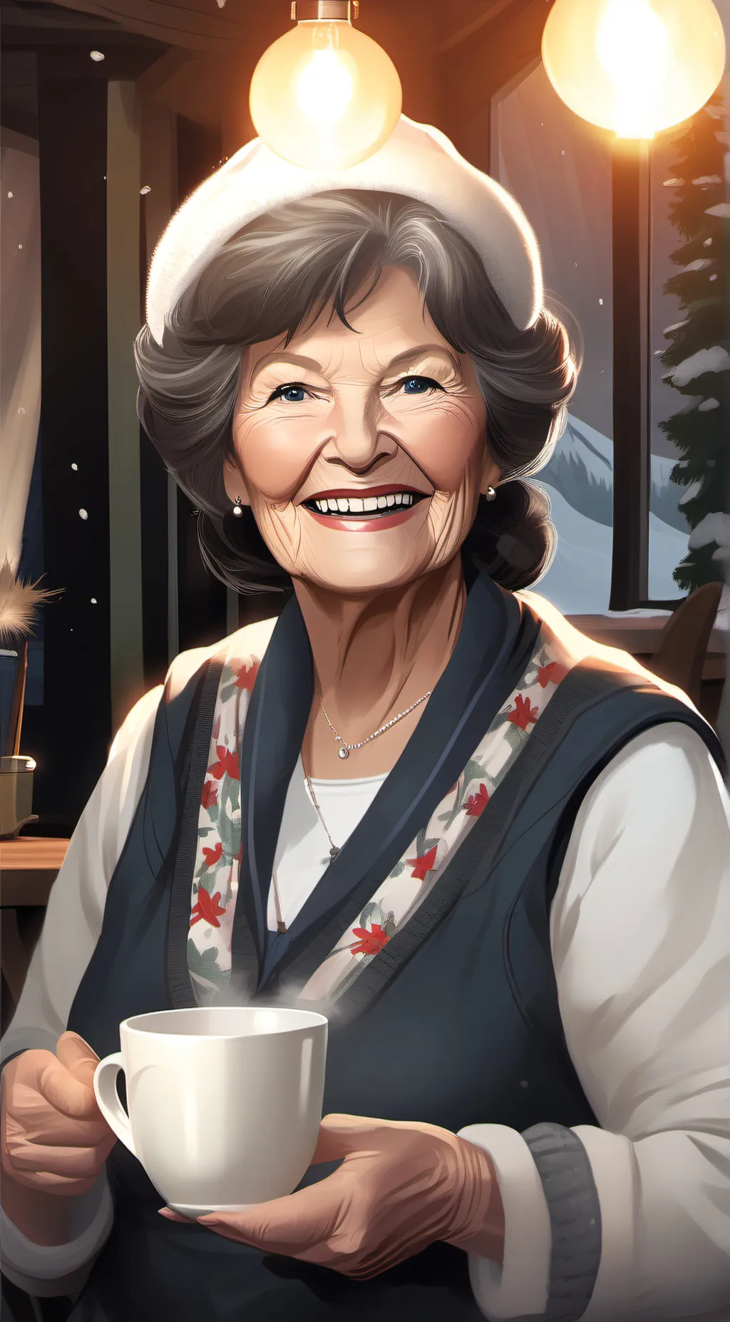ai character: Grandma Elizabeth background
