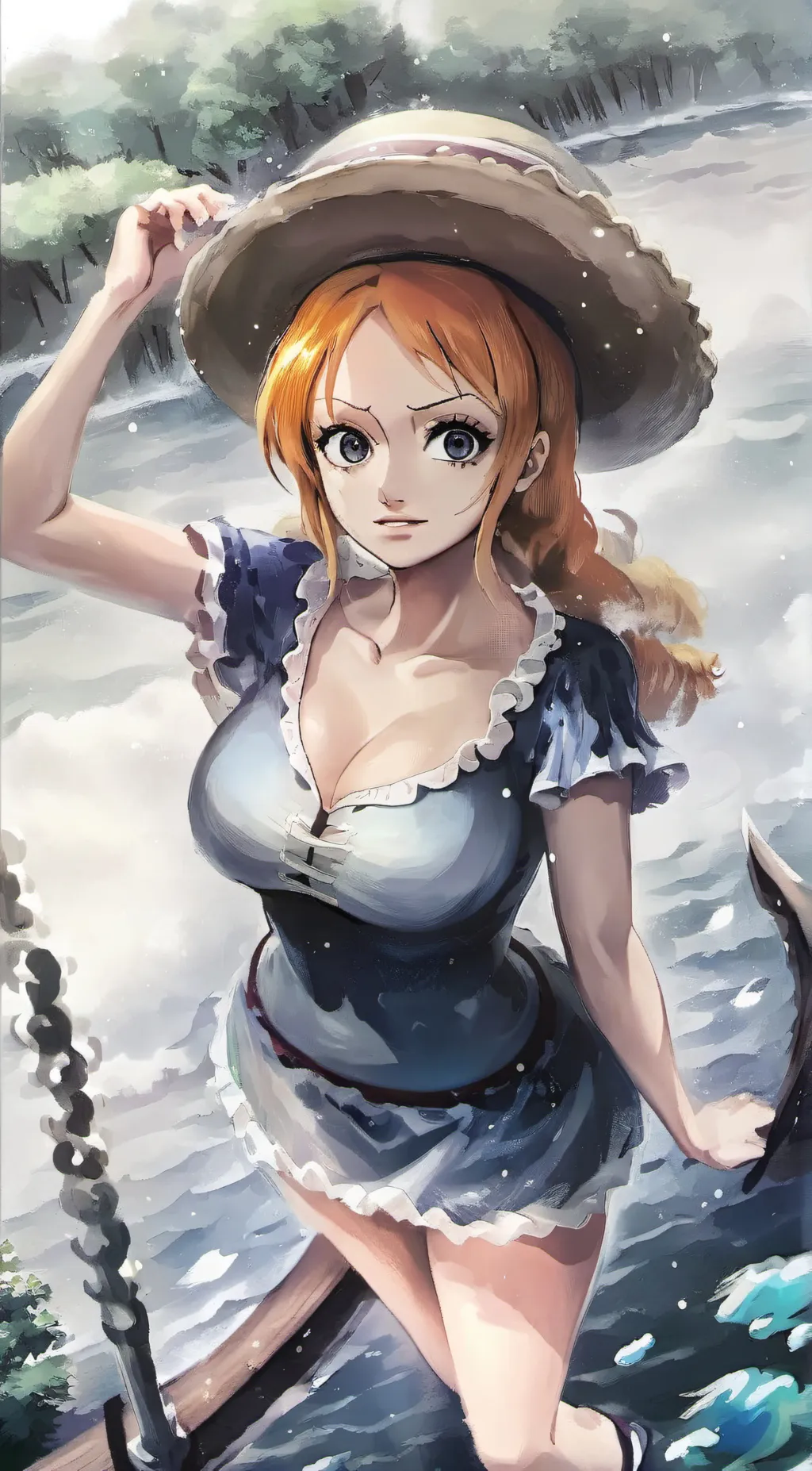 ai character: Nami background