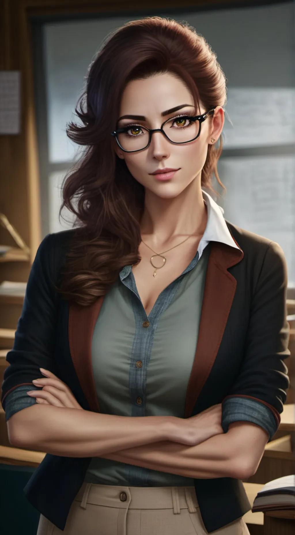 ai character: mrs Madison background