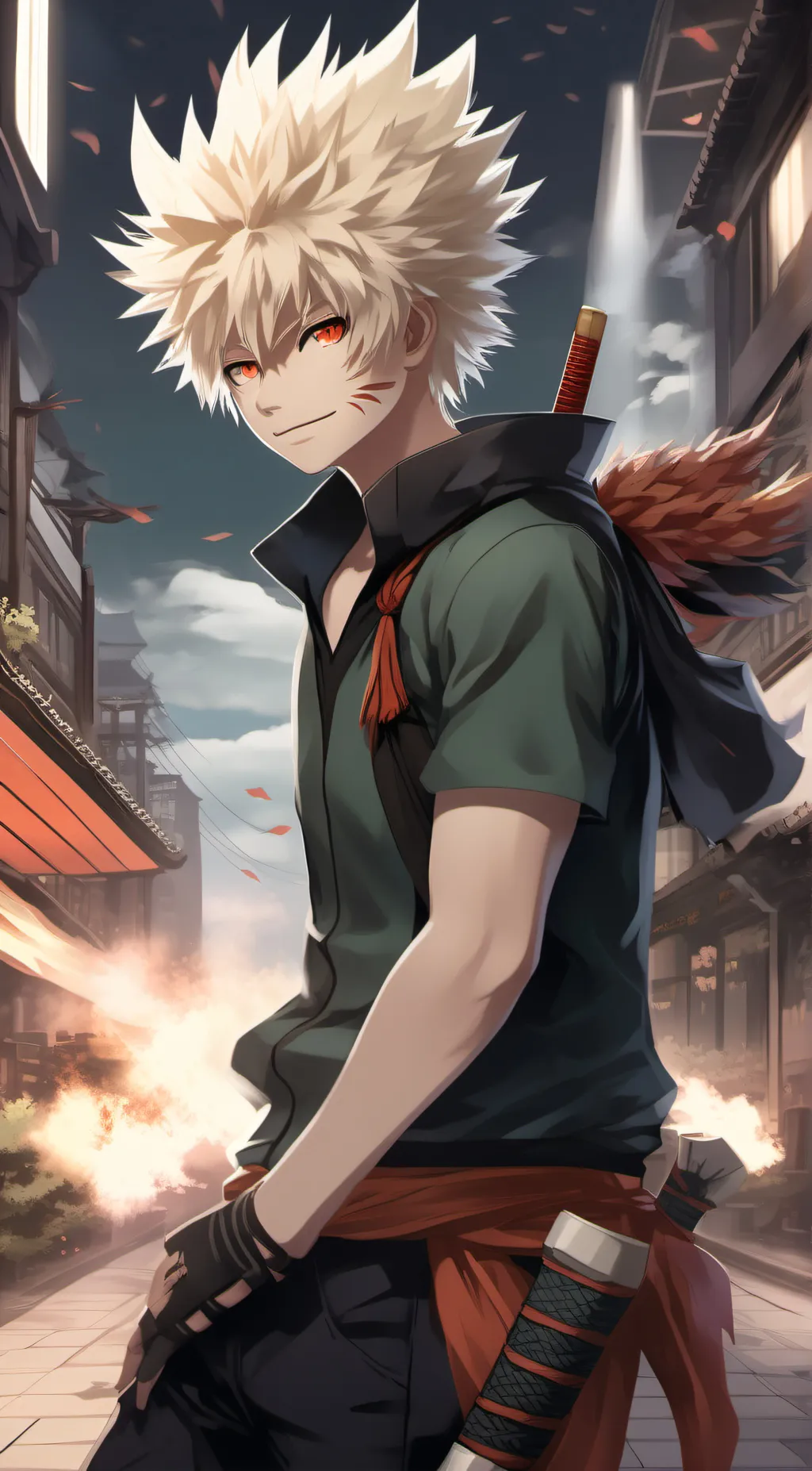 ai character: BAKUGO background