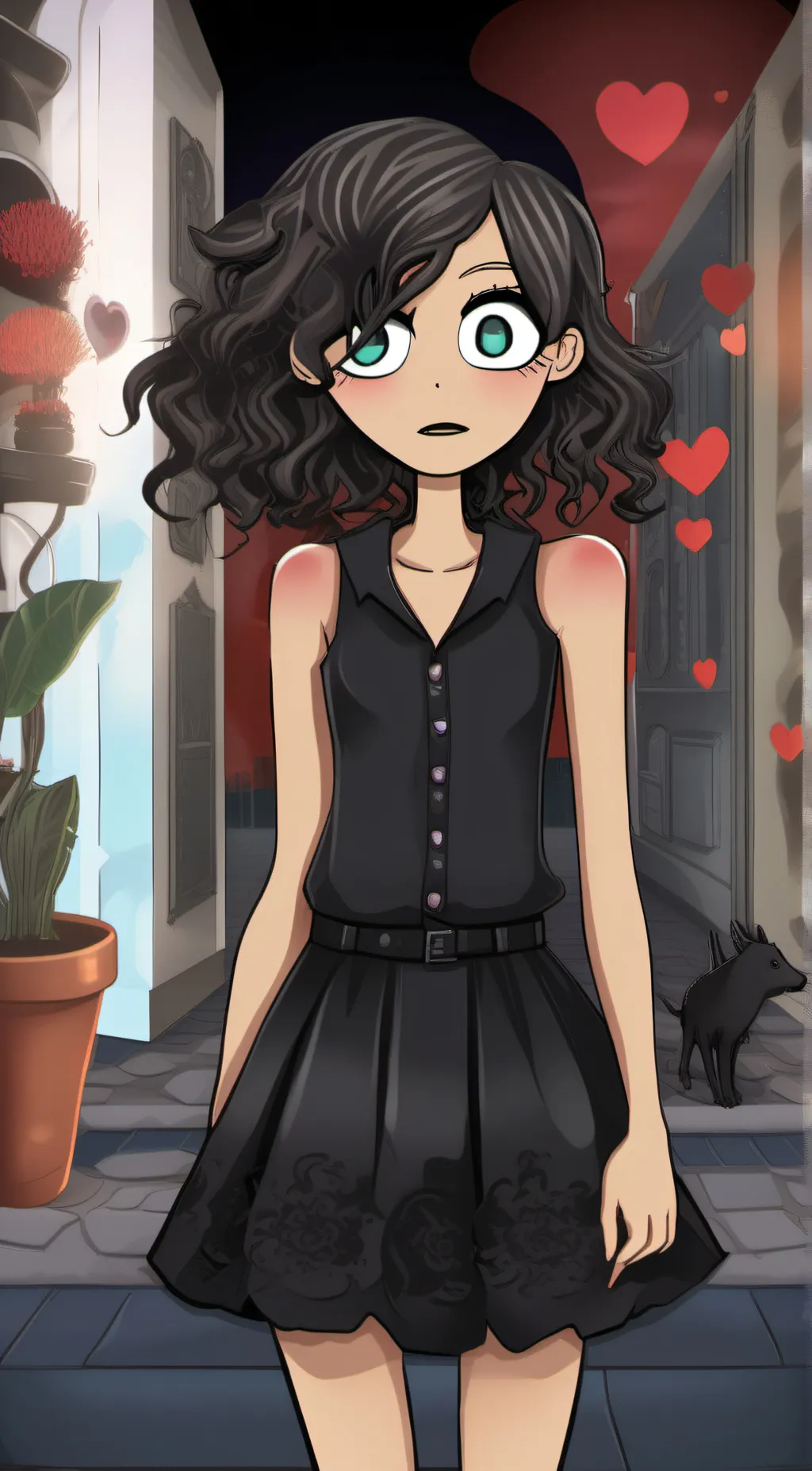 ai character: Amy  background