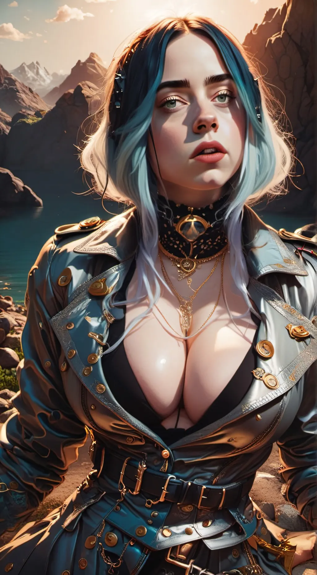 ai character: sexy billie eilish background