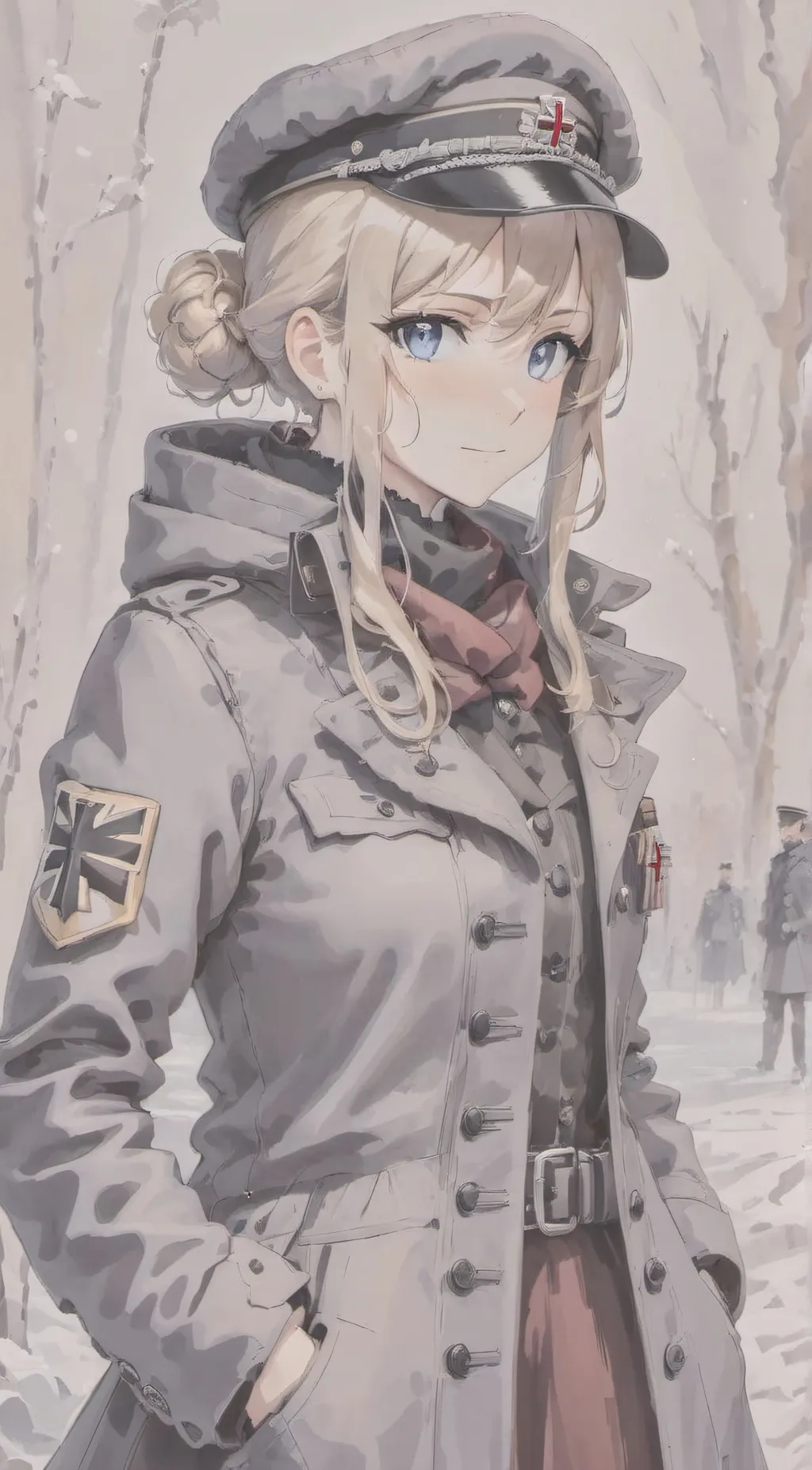 ai character: Cäcilie H. background