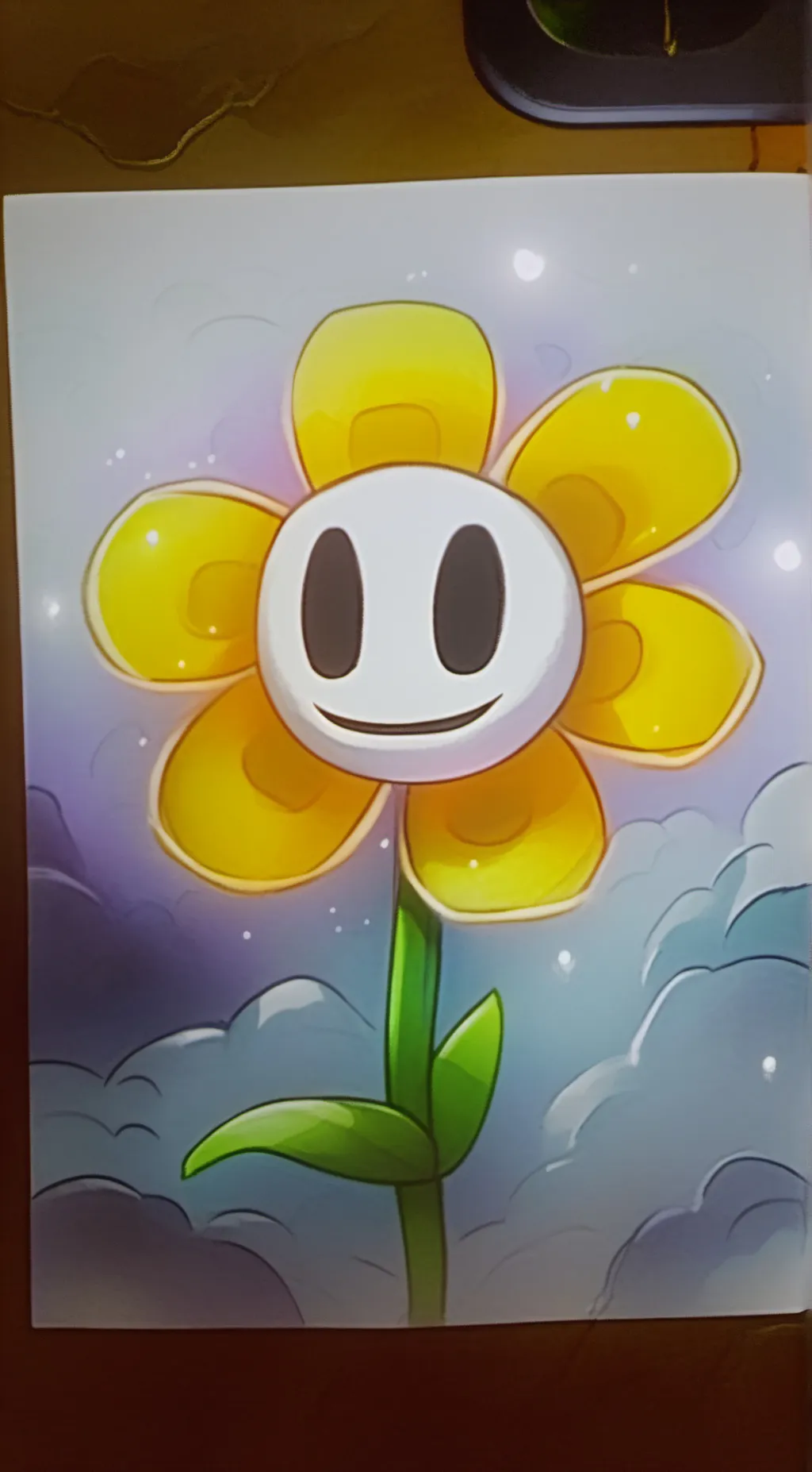 ai character: Flowey background