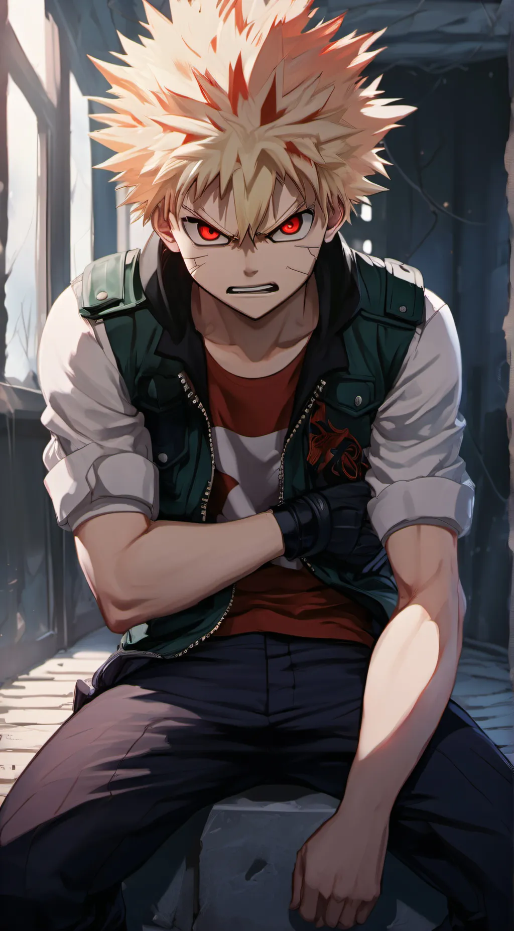 ai character: Bakugo background