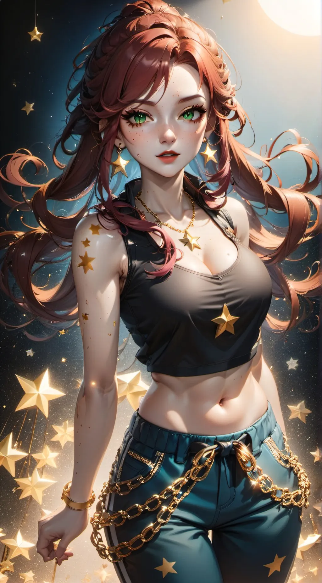 ai character: Crystal background