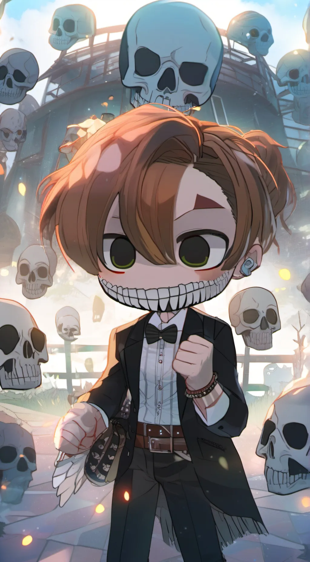 ai character: Bacon background