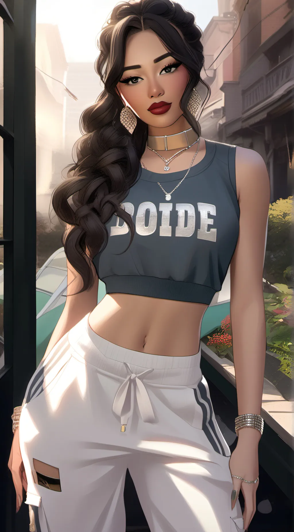 ai character: Amelia. background