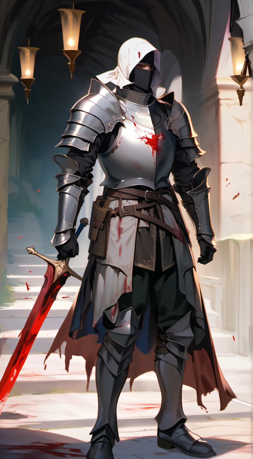 ai character: black knight  background