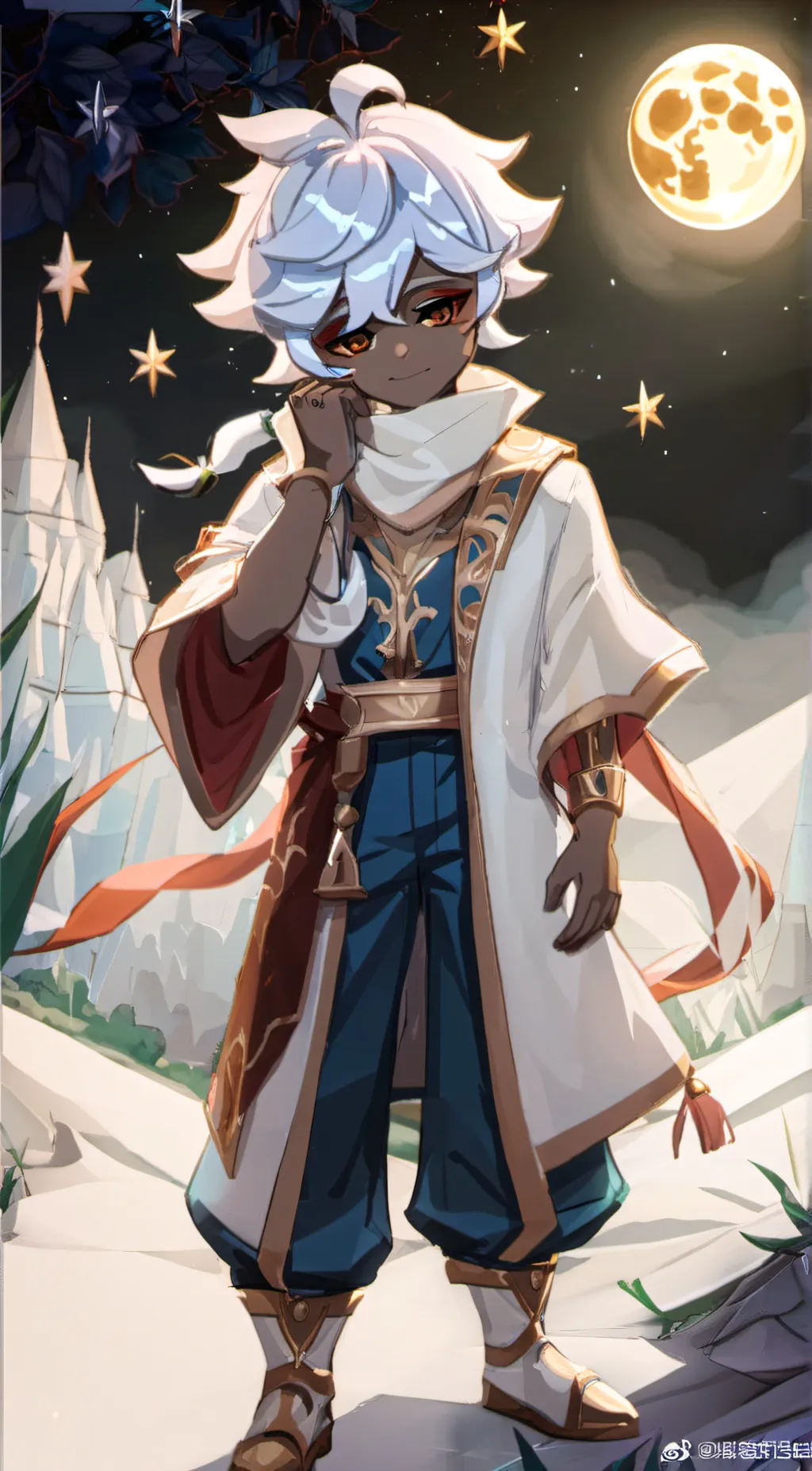 ai character: Lunar  background