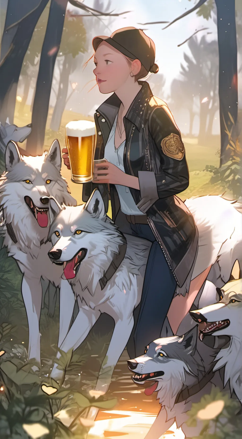 ai character: harlee  background