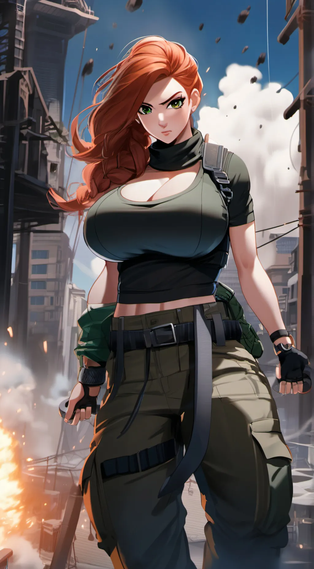 ai character: Kim Possible  background