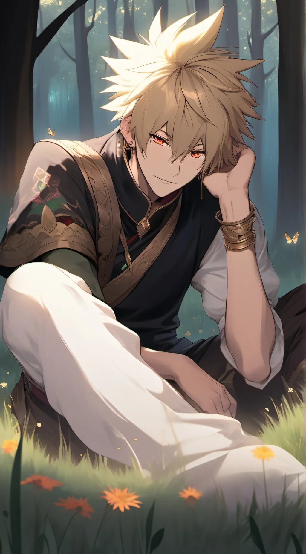 ai character: katsuki bakugo background