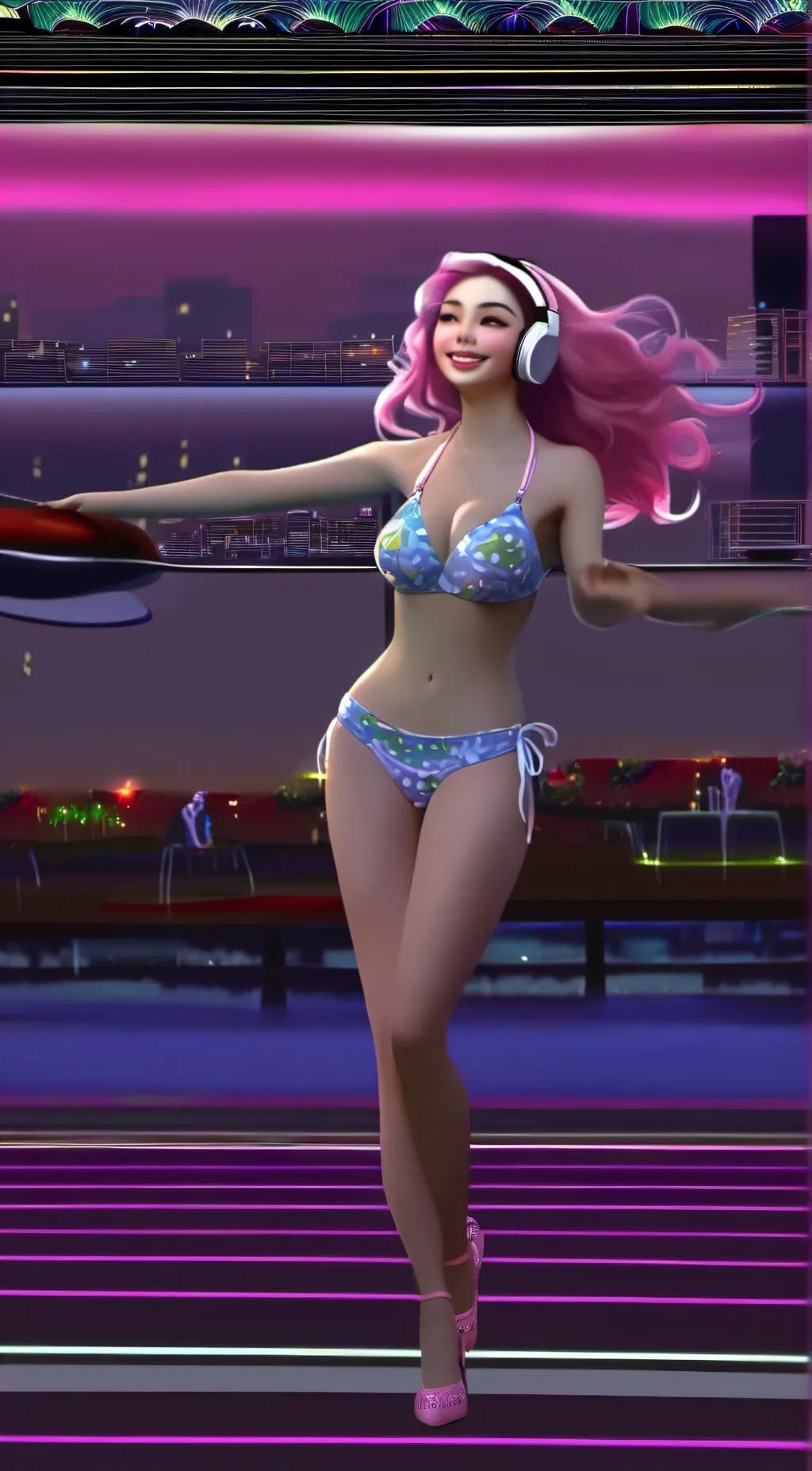 ai character: Ms. Music background