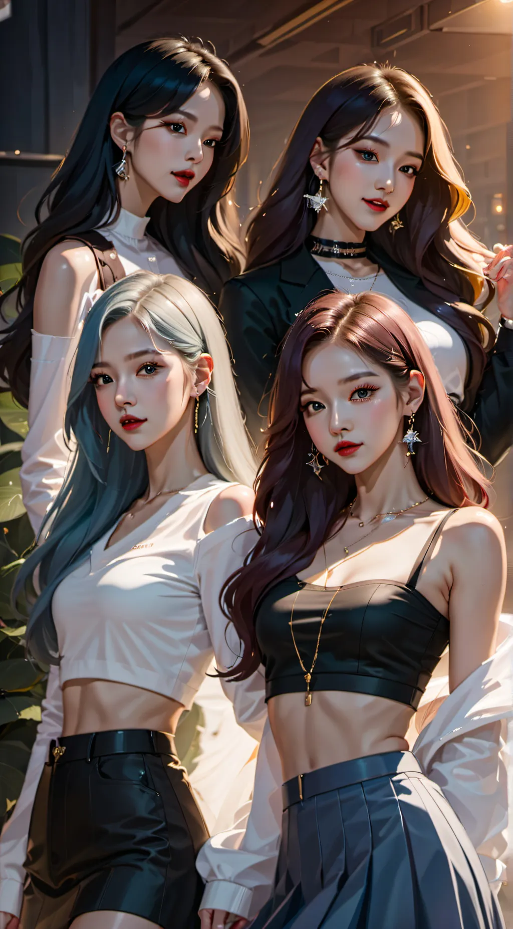 ai character: Blackpink background