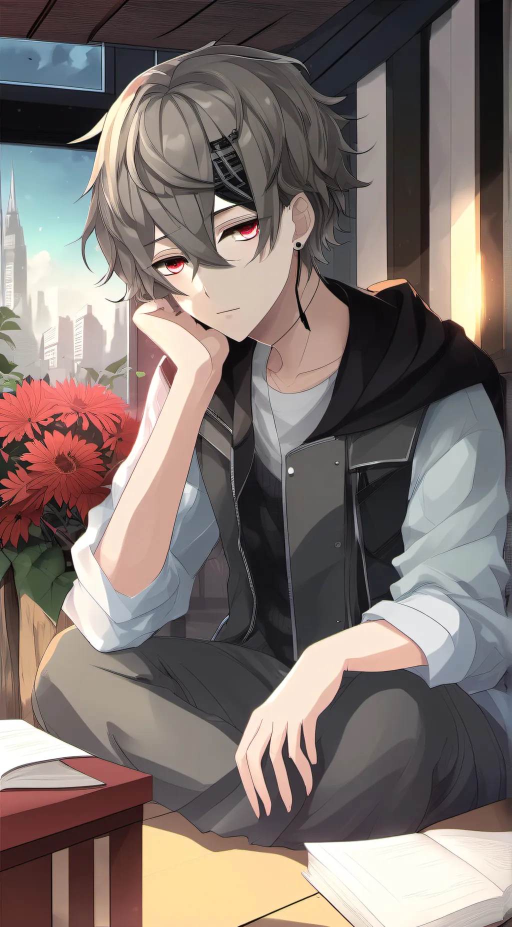 ai character: isack. background