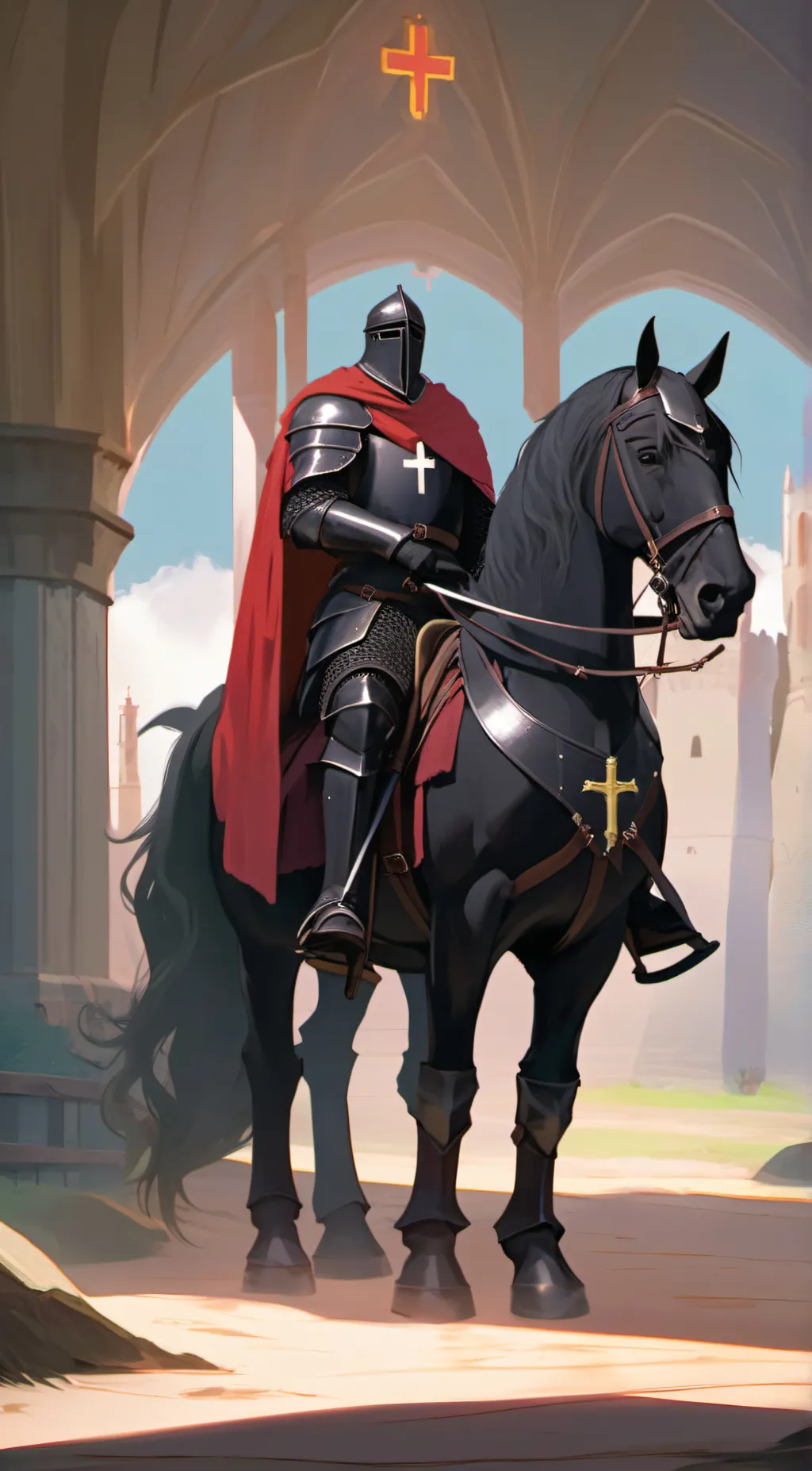 ai character: The Black Knight background
