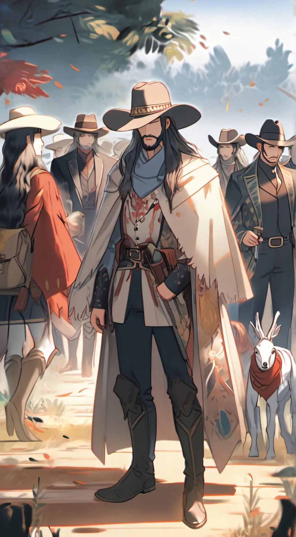 ai character: country humans background