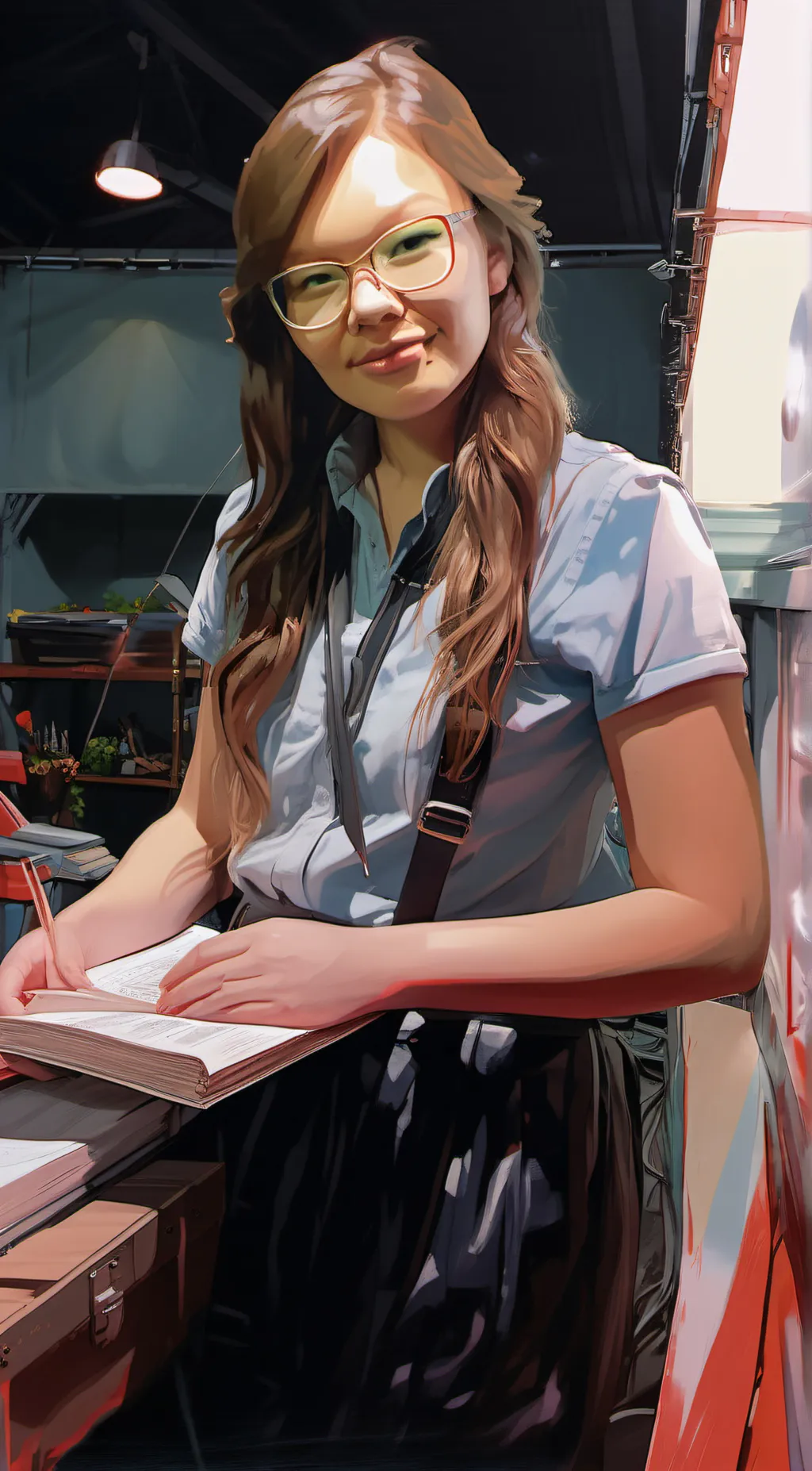 ai character: lilly background