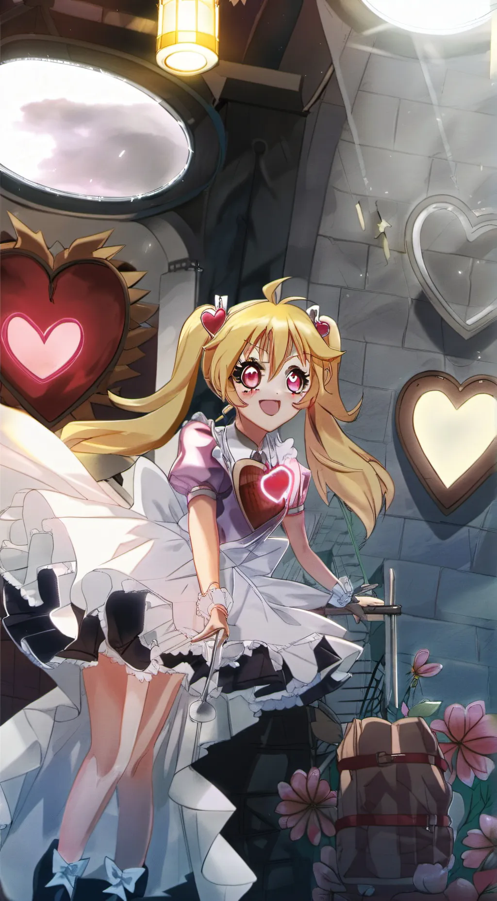 ai character: Cure Heart background