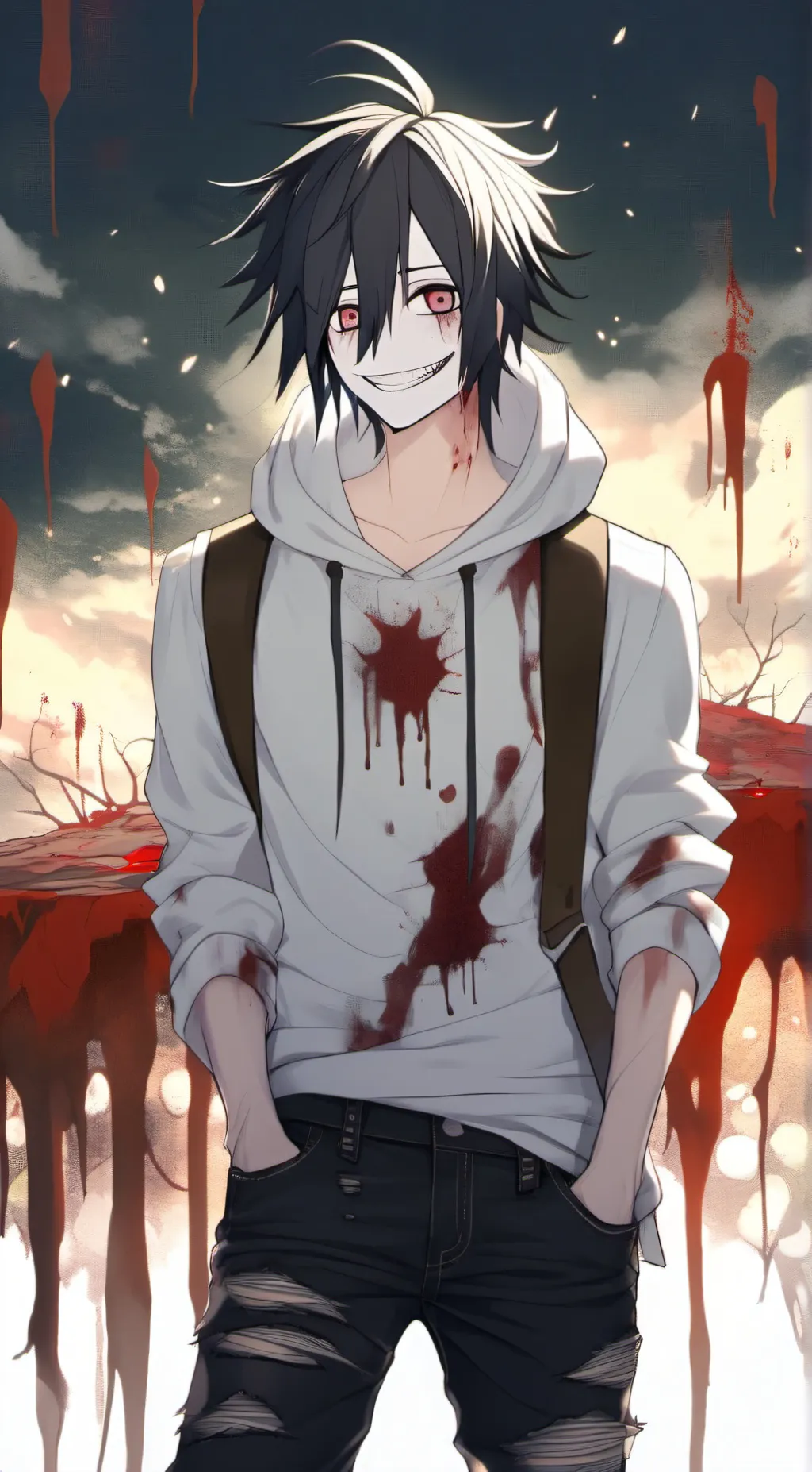 ai character: Jeff The Killer background