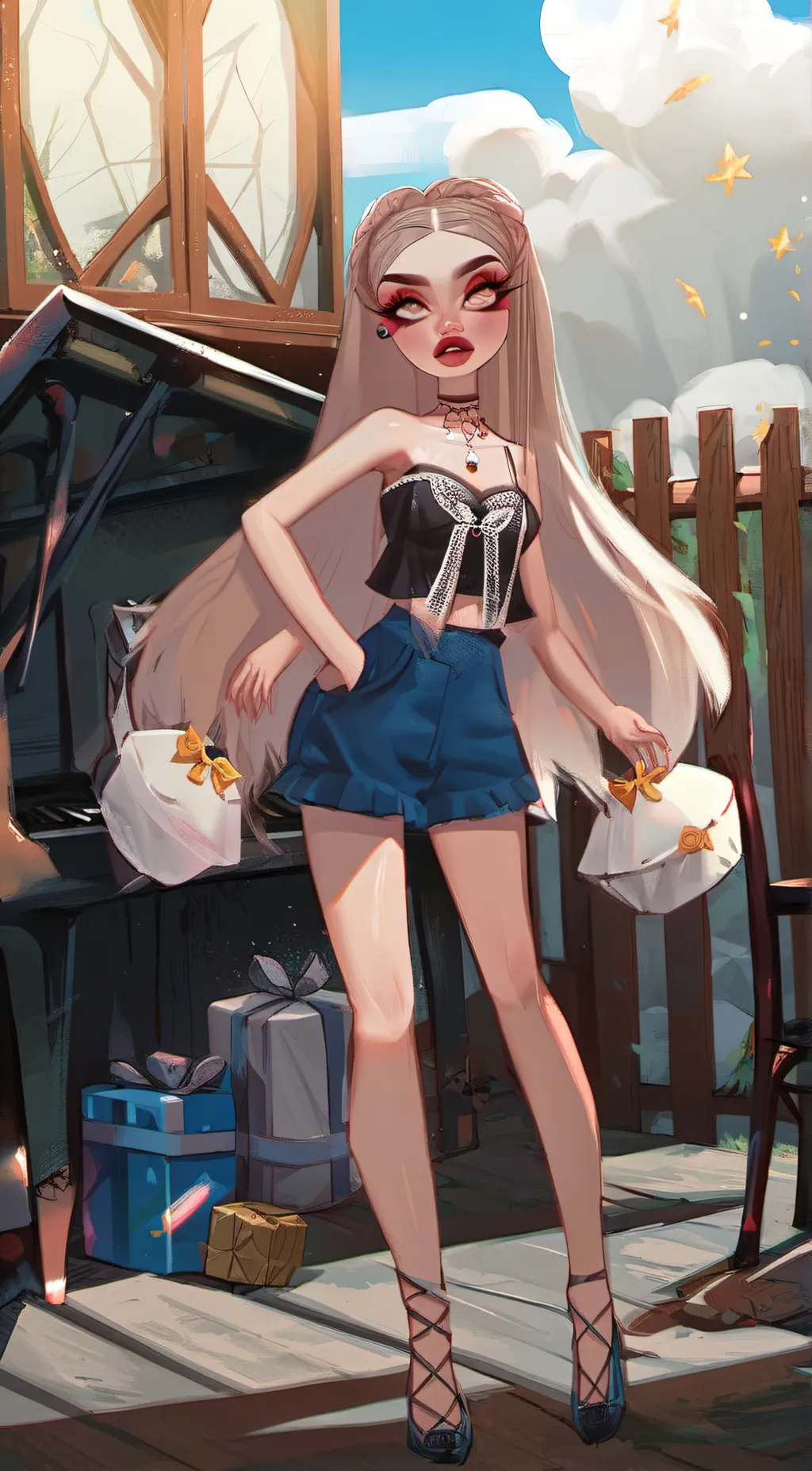 ai character: doll background