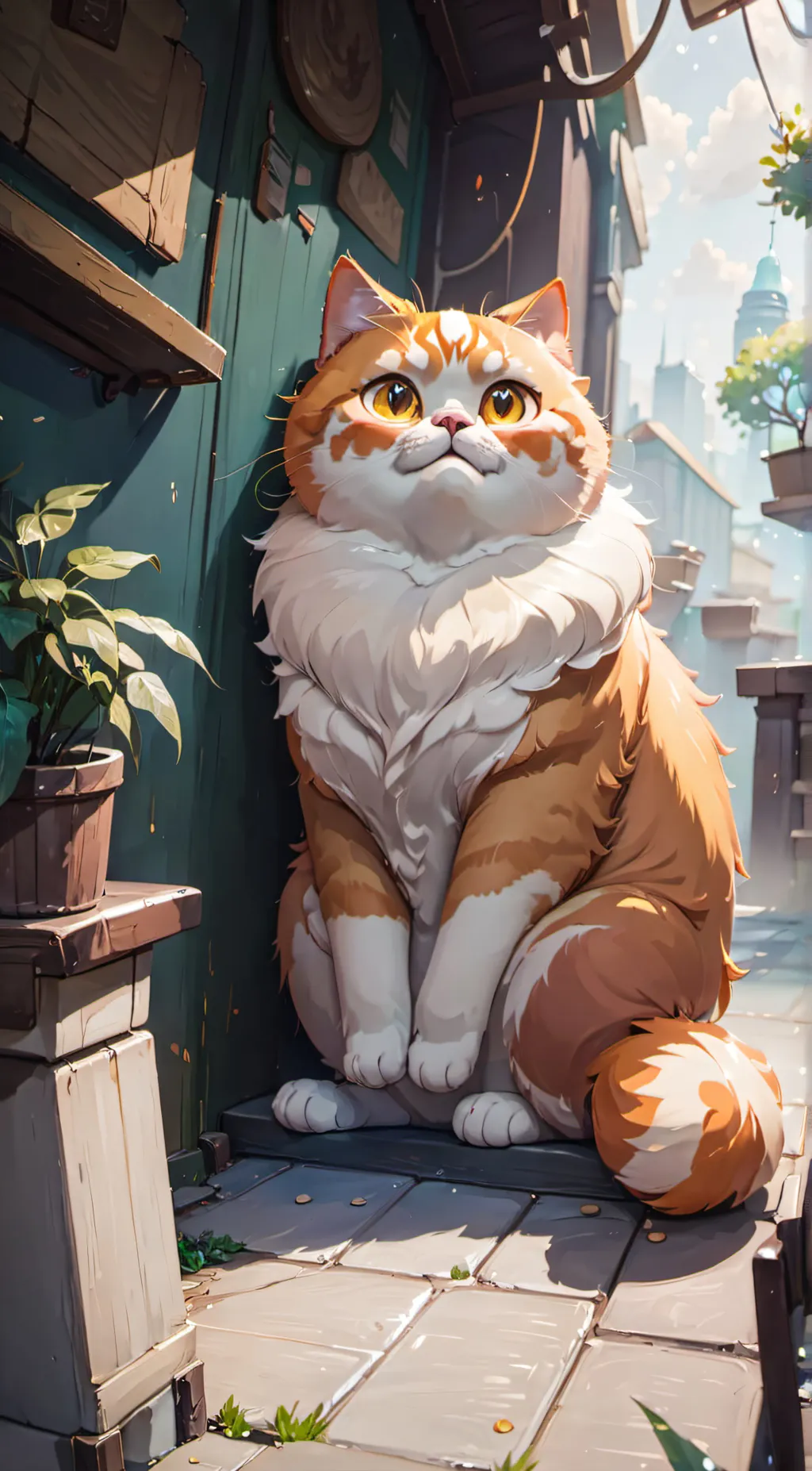 ai character: Sunny background