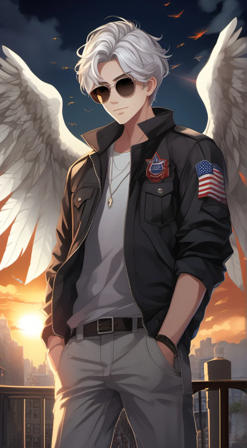 ai character: United States of A background