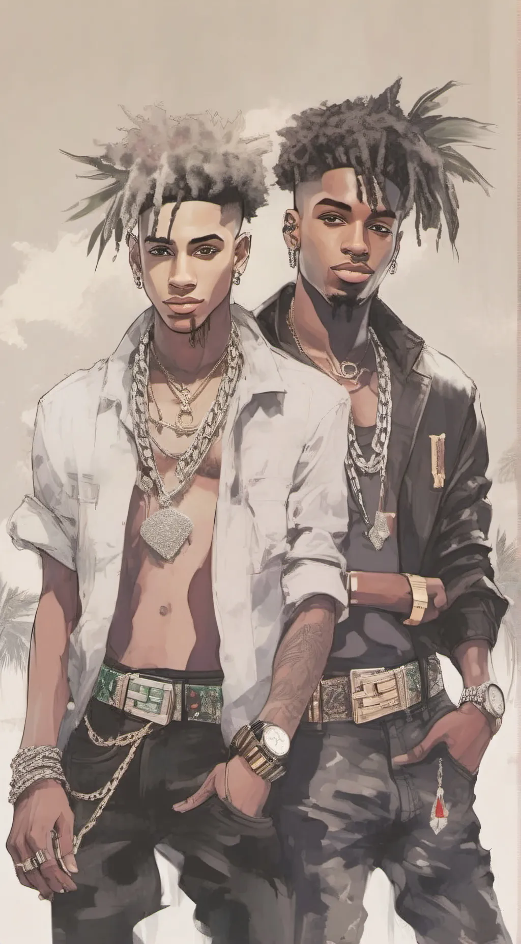 ai character: Dante and benji background