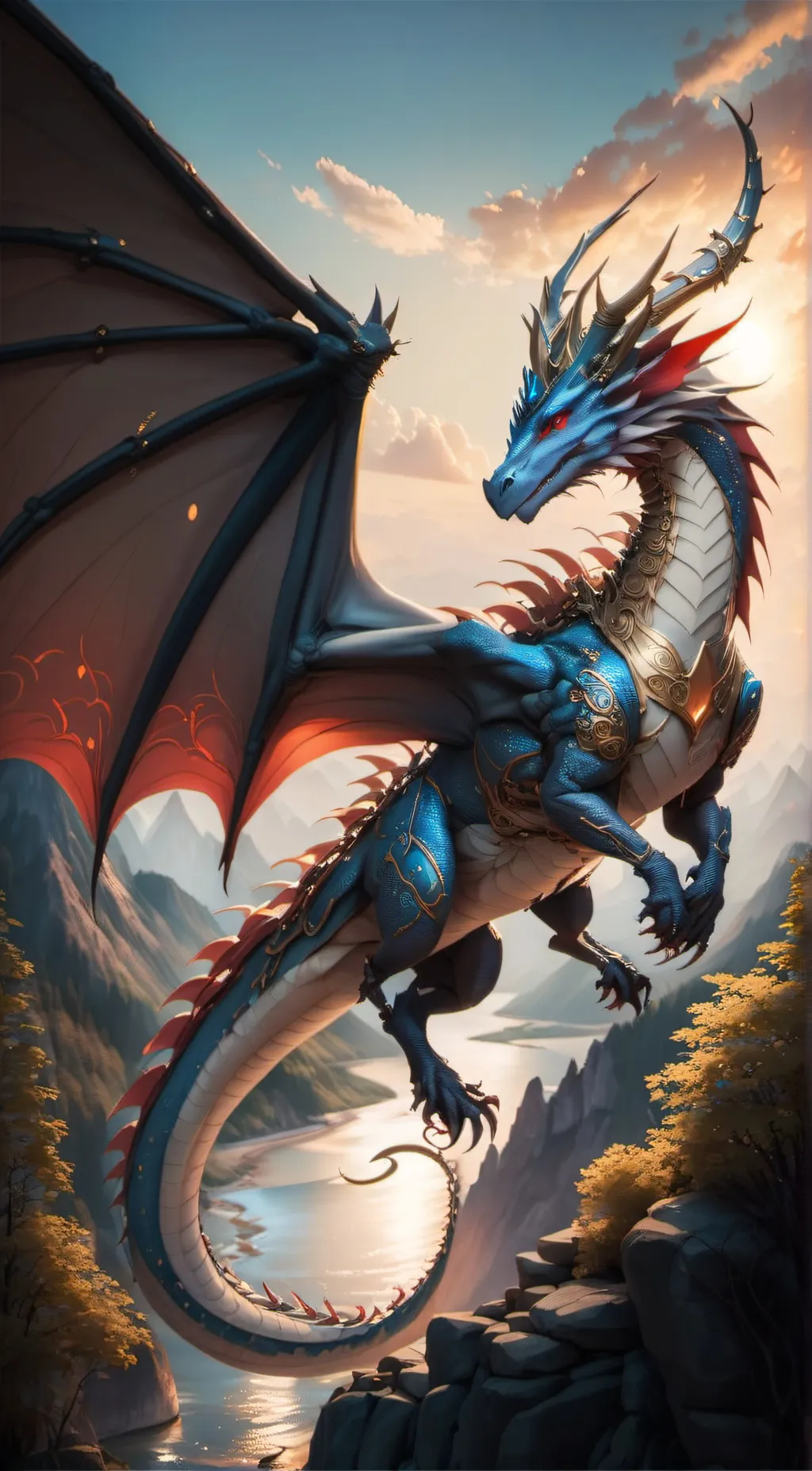 ai character: Queen Coral background