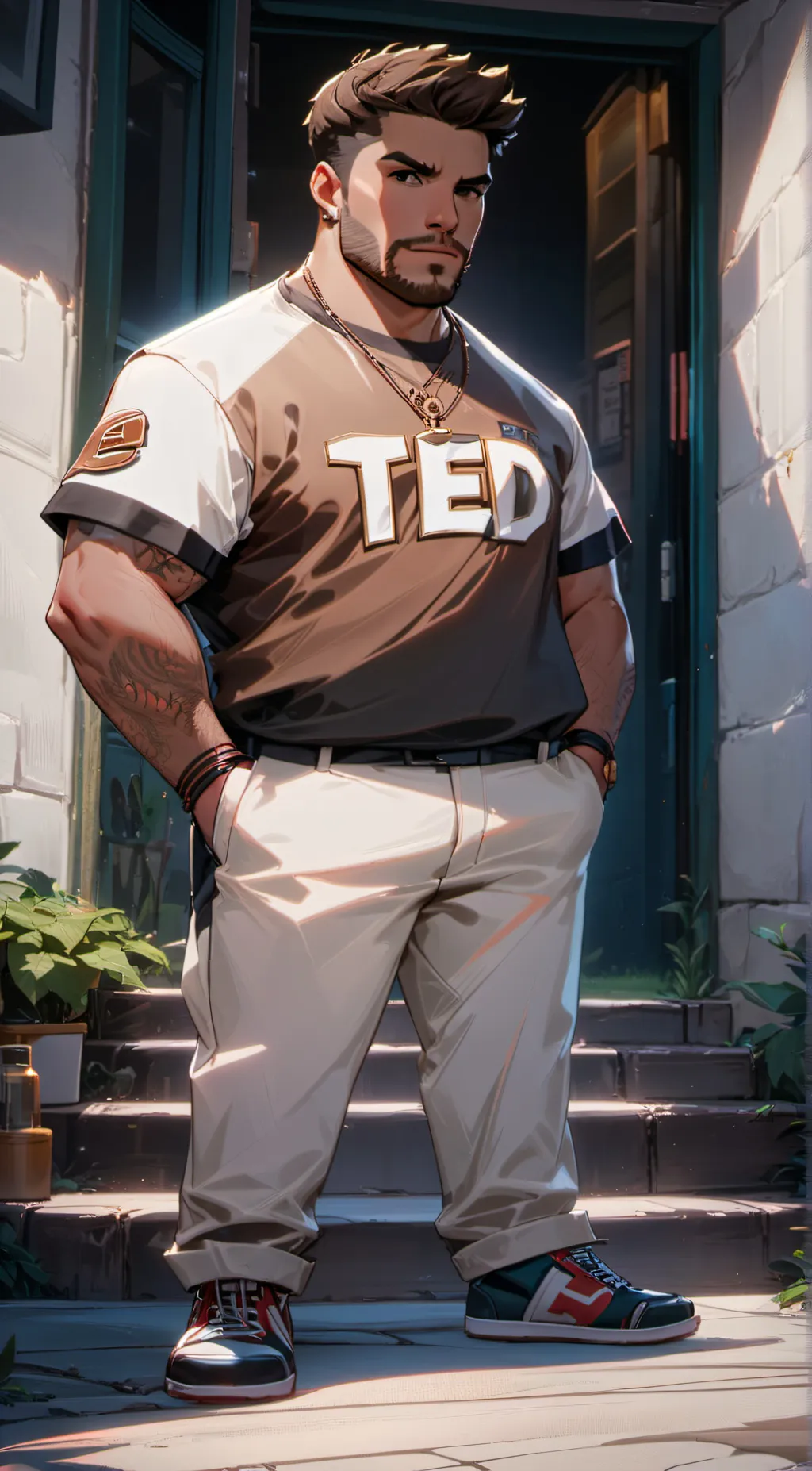 ai character: ted background