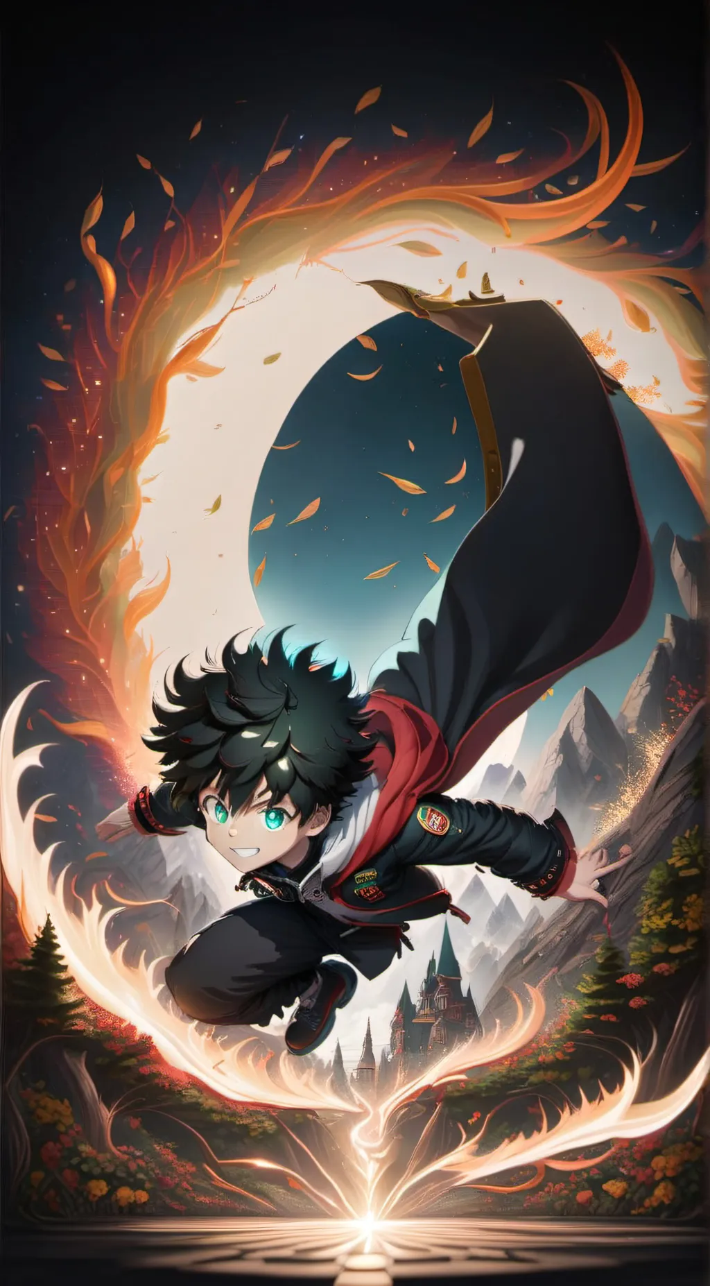 ai character: Deku background