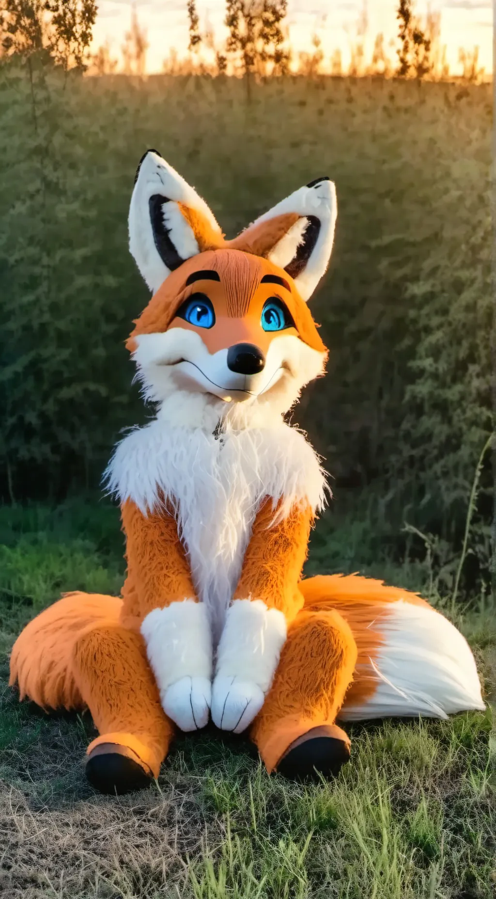 ai character: Fox Fursuit background