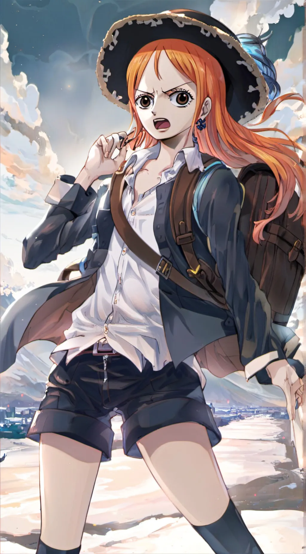 ai character: Nami background