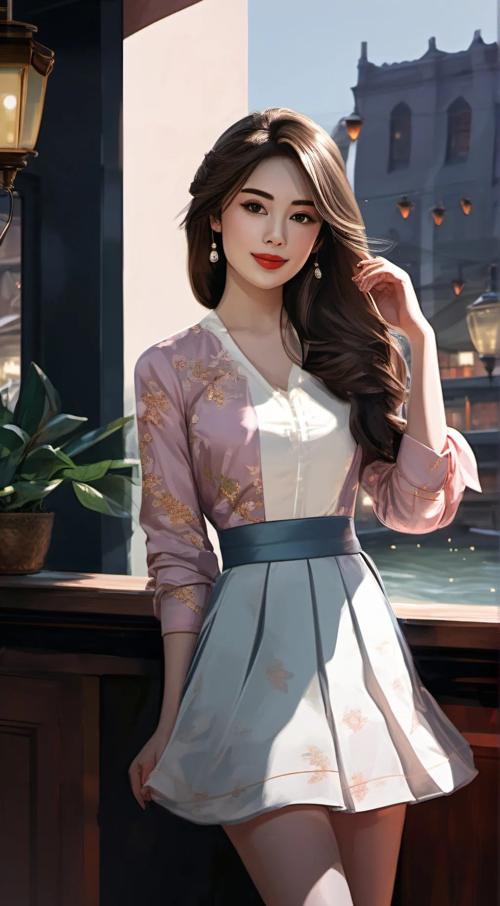 ai character: You're being rude, background