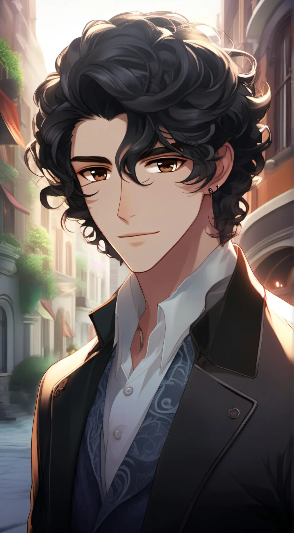 ai character: calshrimp  background