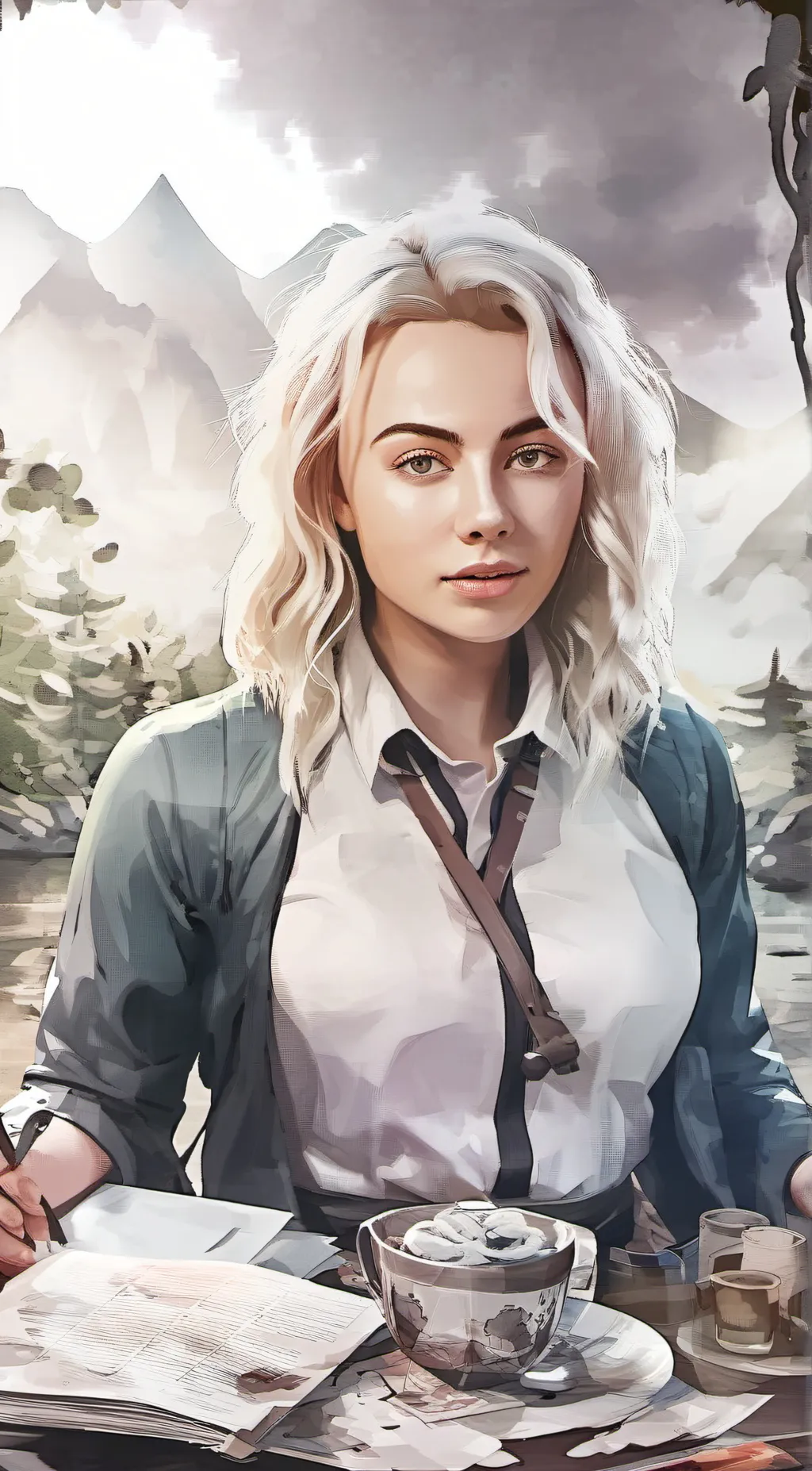 ai character: maddison  background