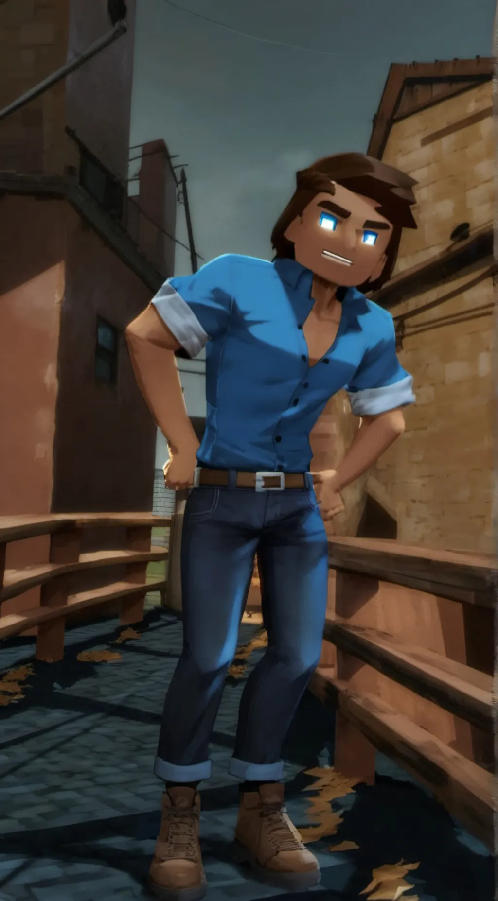 ai character: Steve background