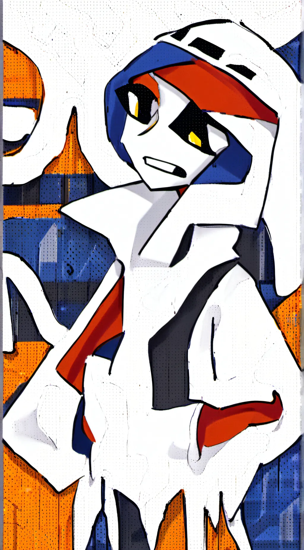 ai character: moon background