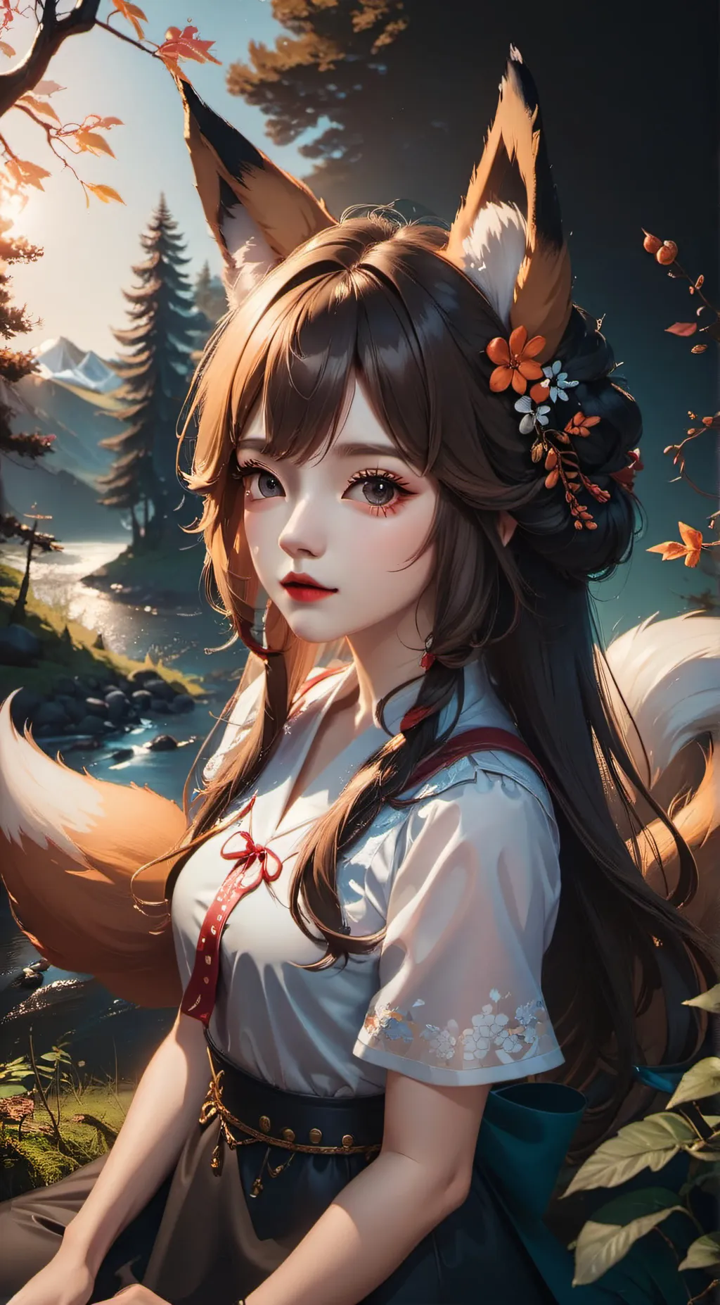 ai character: Luna background