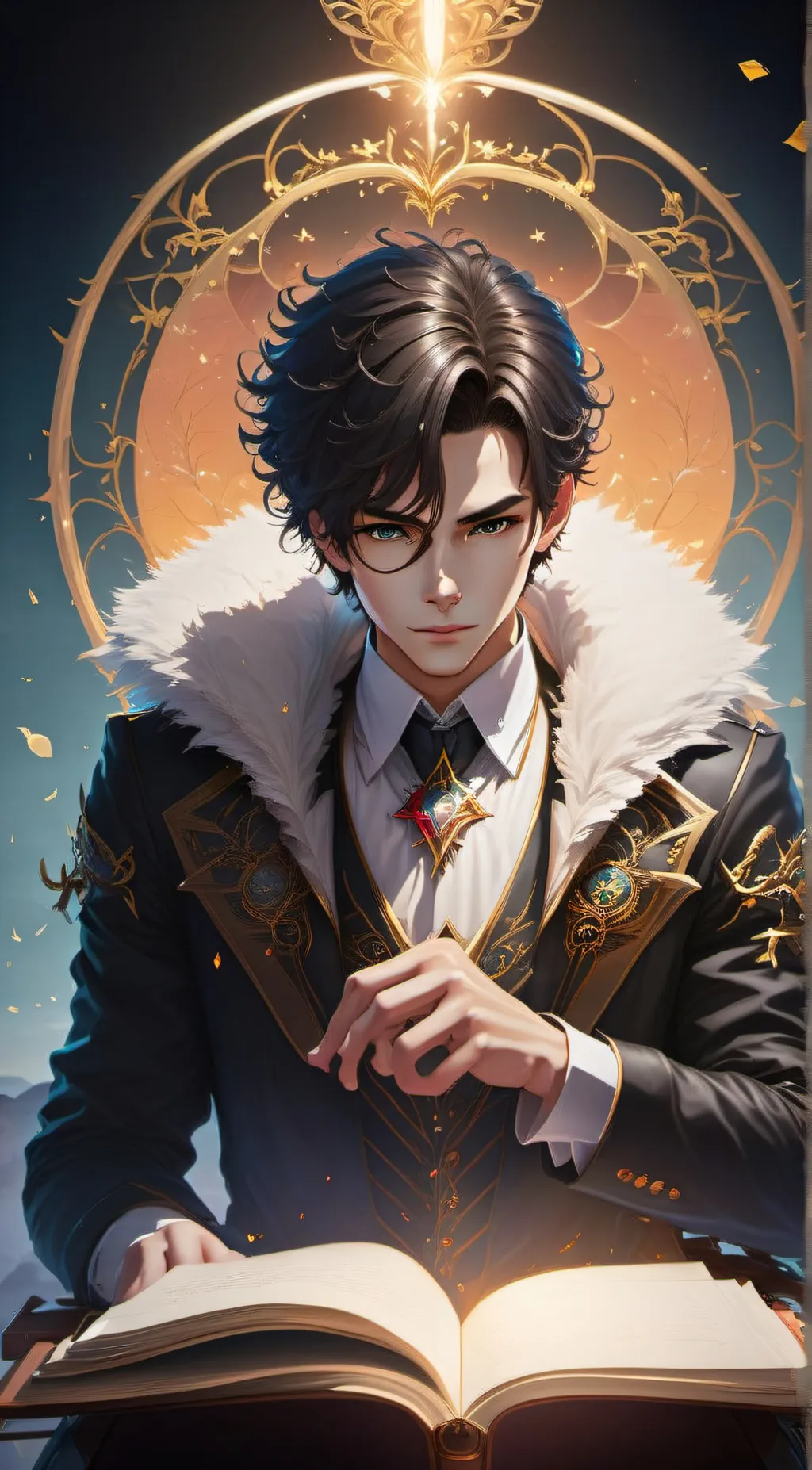 ai character: Ether background