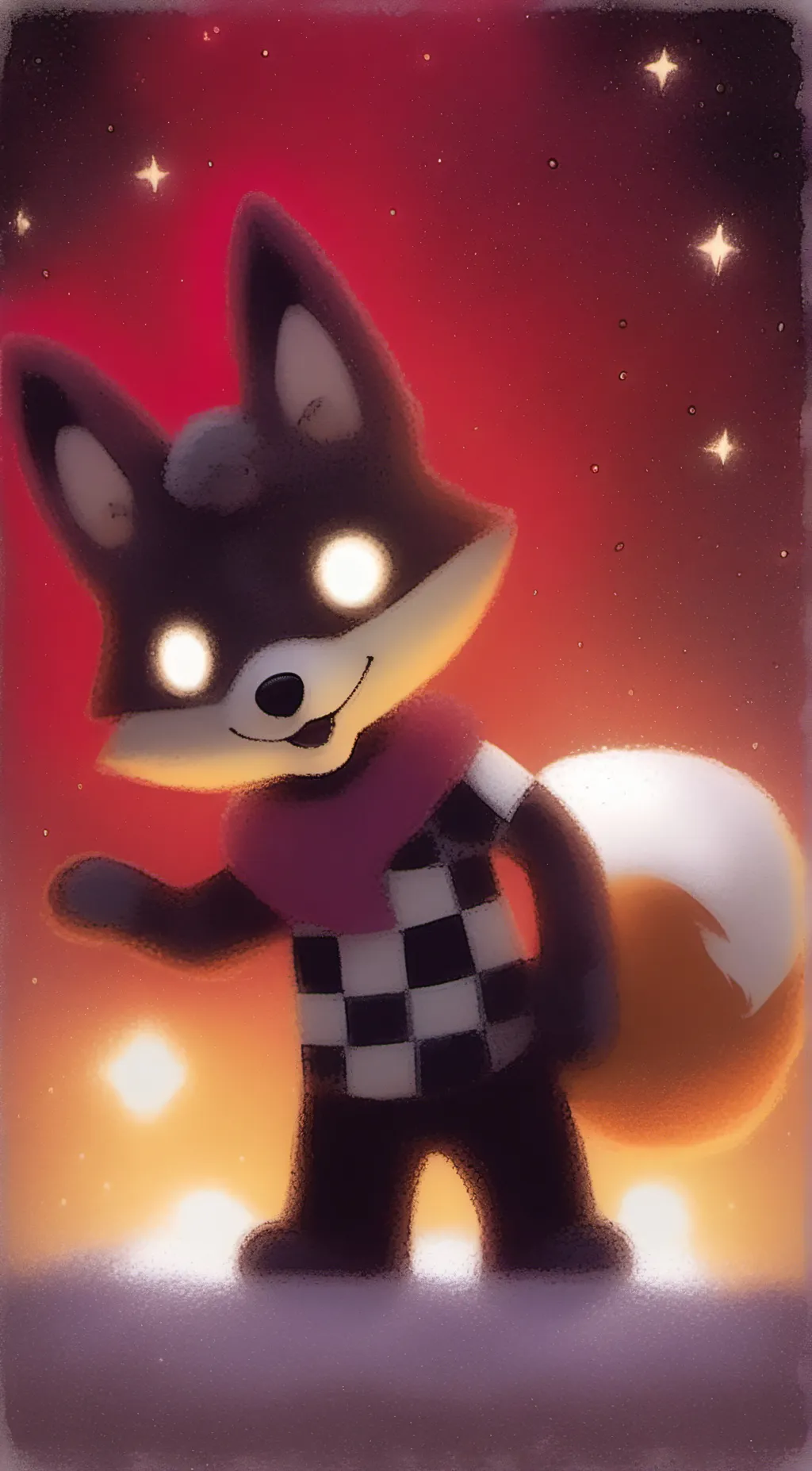 ai character: foxxy background