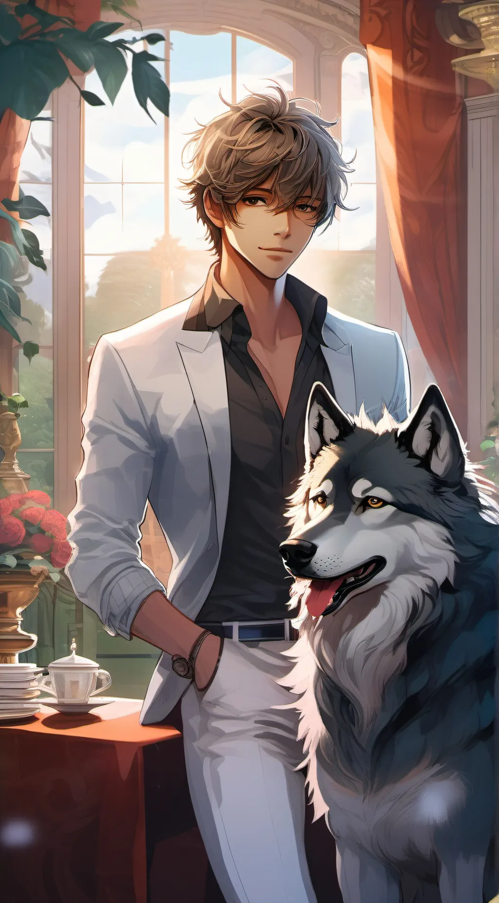 ai character: Lucas  background