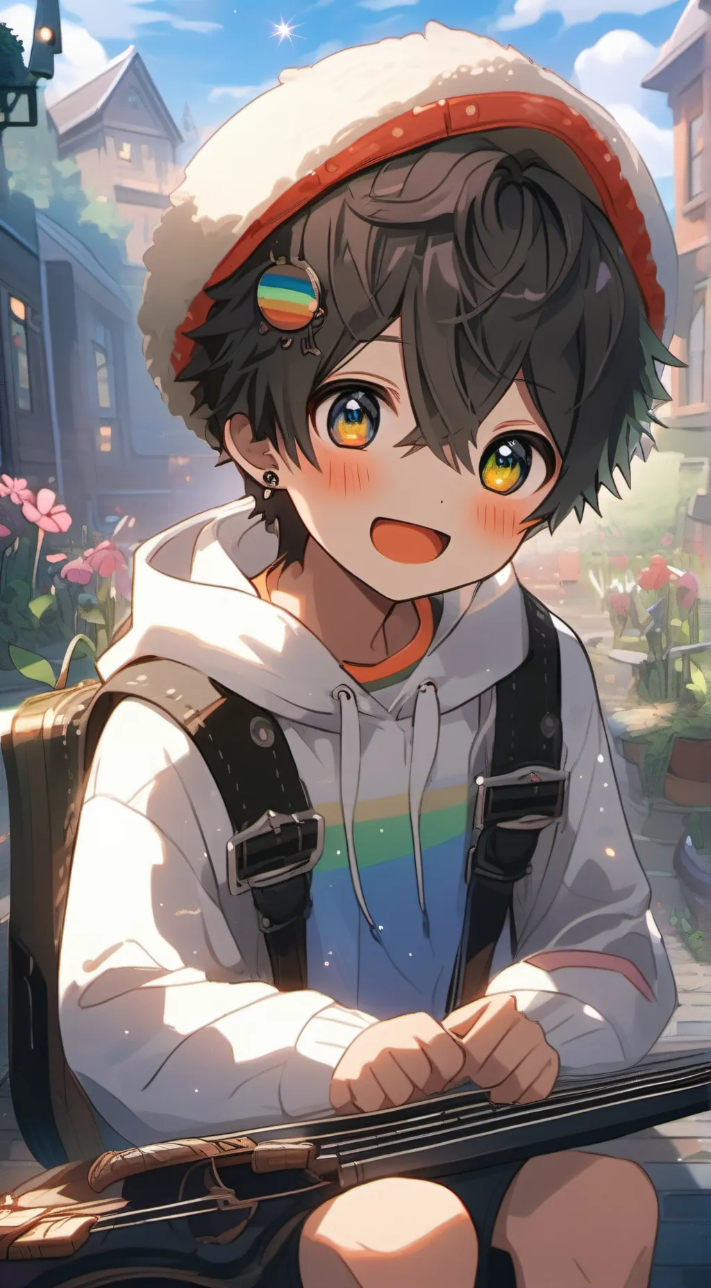 ai character: Kristen  background