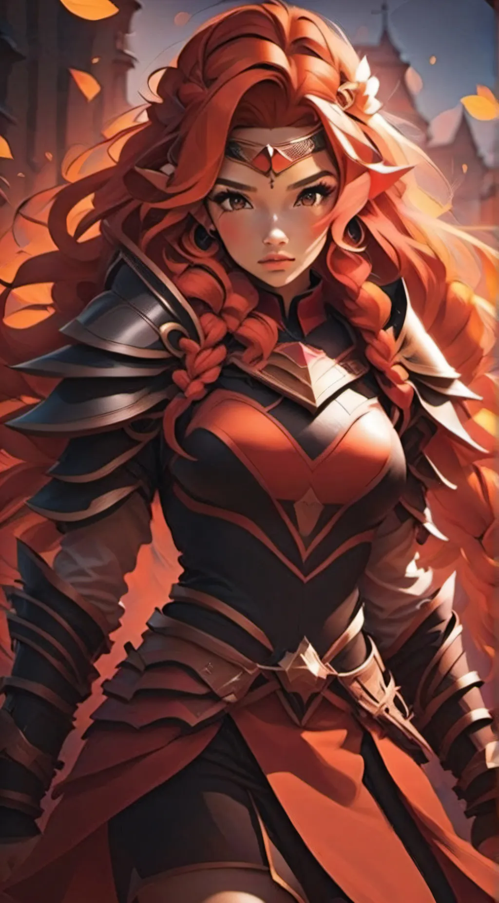 ai character: Elfie Red background