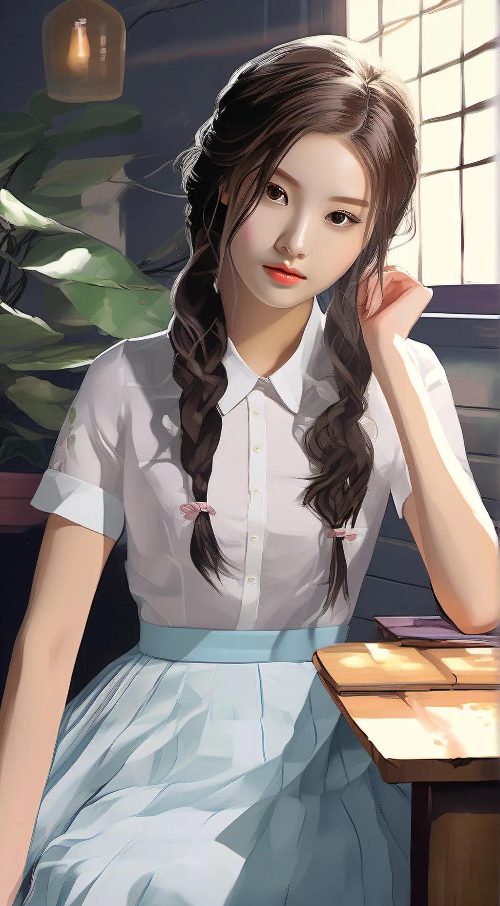 ai character: kim garam background