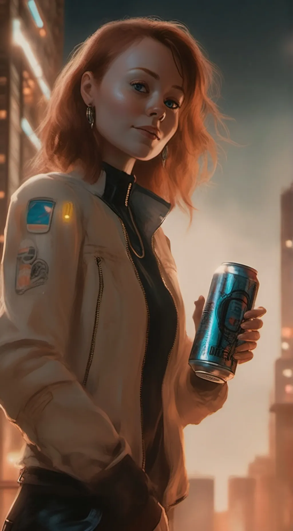 ai character: Amber  background