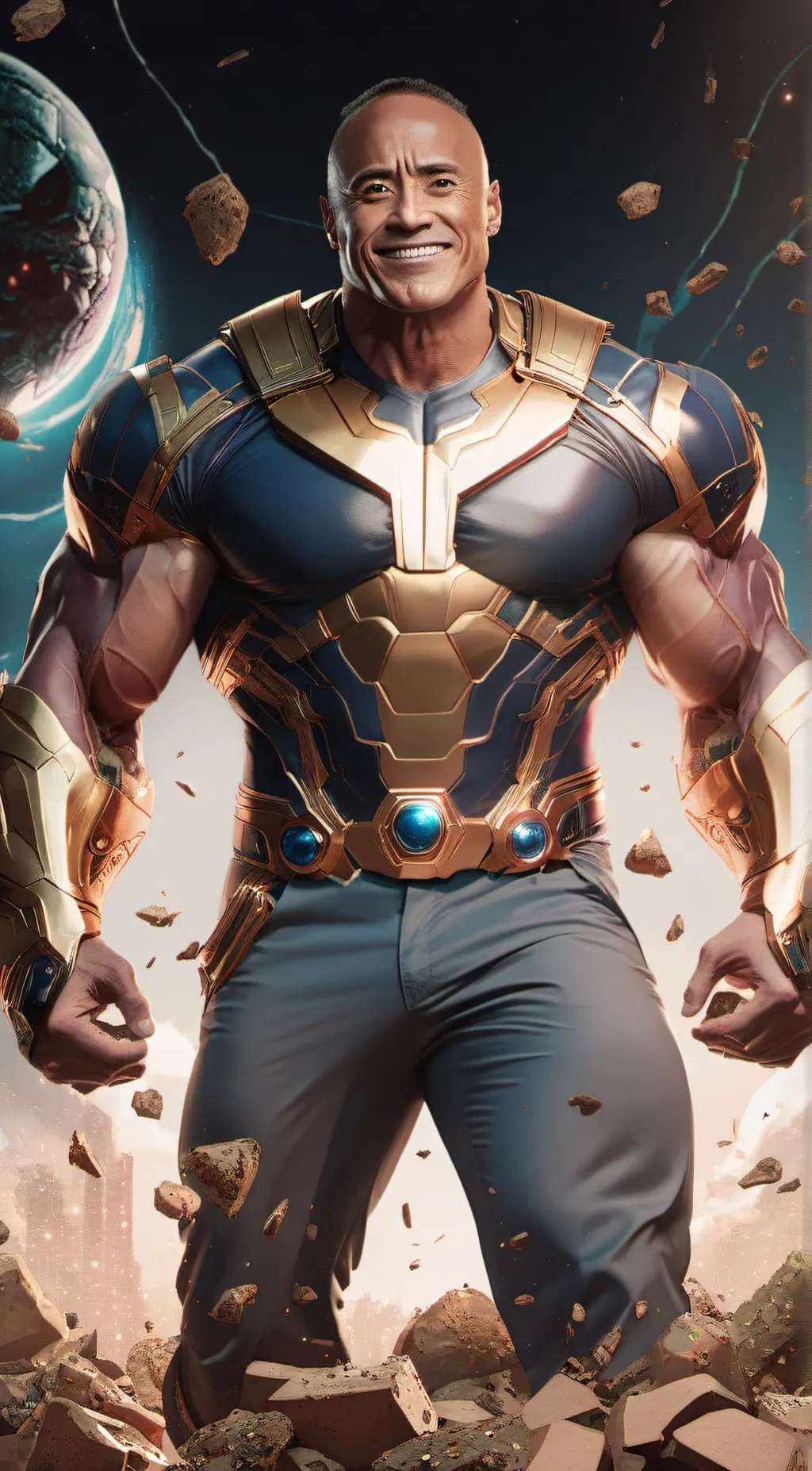 ai character: dwayne thanos John background