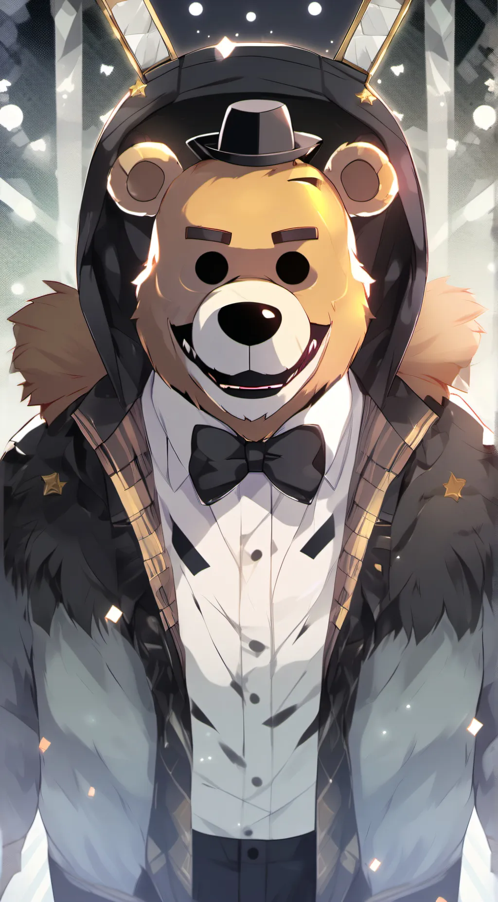 ai character: Golden Freddy background